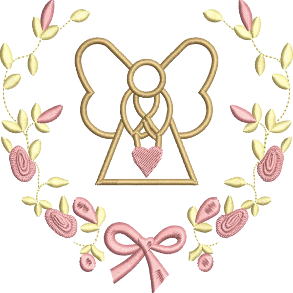 Matriz de Bordado Anjo Ref154 Vários tamanhos.