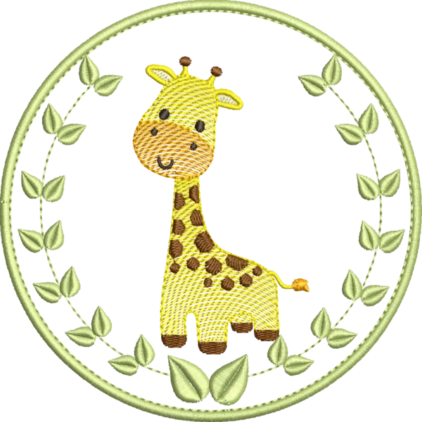 Matriz de Bordado Girafa Animais Ref146 Vários tamanhos.