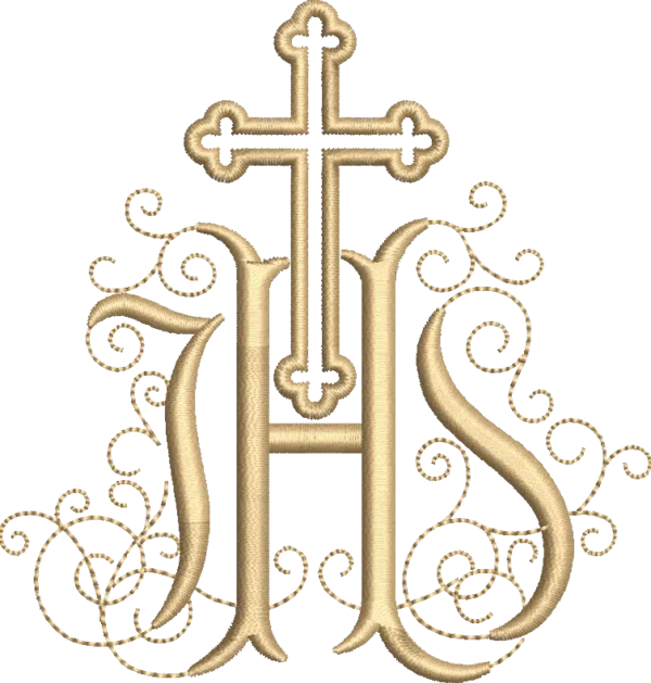 Matriz de Bordado Cruz Religioso Ref387 Vários tamanhos.