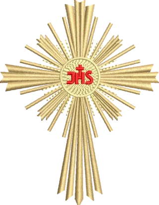 Matriz de Bordado Cruz Religioso Ref388 Vários tamanhos.