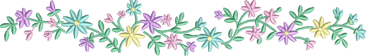 Matriz de Bordado Floral Ref394 Vários tamanhos.